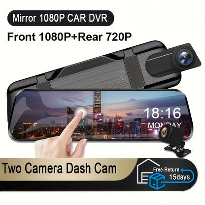 1080P přední a 720P zadní palubní kamera s dotykovou obrazovkou