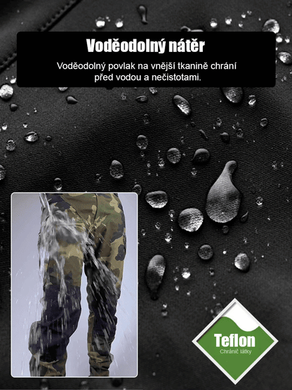 Pánské elastické voděodolné taktické kalhoty
