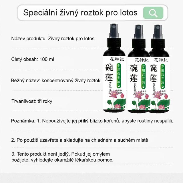 Speciální živný roztok pro lotos